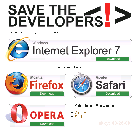 Web開発者を救え!
