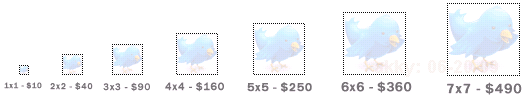 100万ピクセルツイッターページ