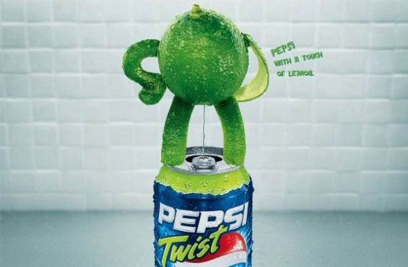 ブラジルのペプシ・レモンツイストの広告